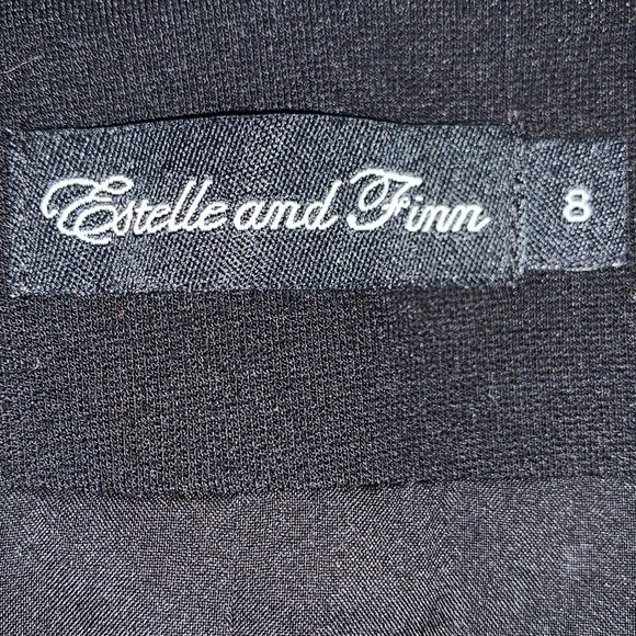 Estelle & Finn size 8 Vintage 90’s black A-line warm lined button up dress coat - Picture 11 of 13